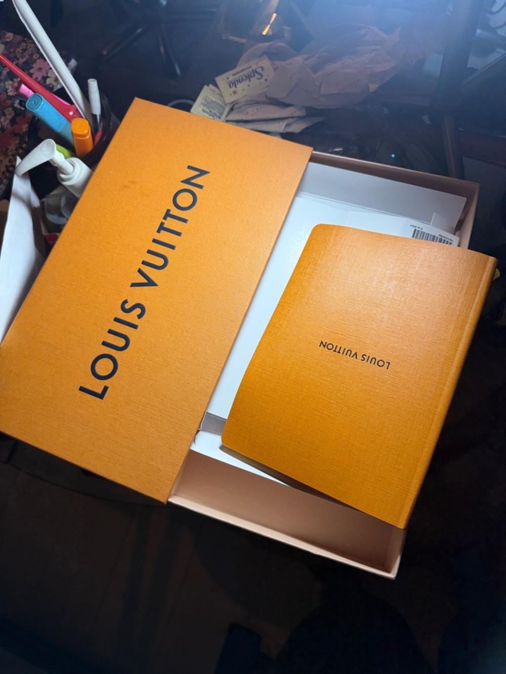 Louis Vuitton Orange Signature Gift Box and Booklet